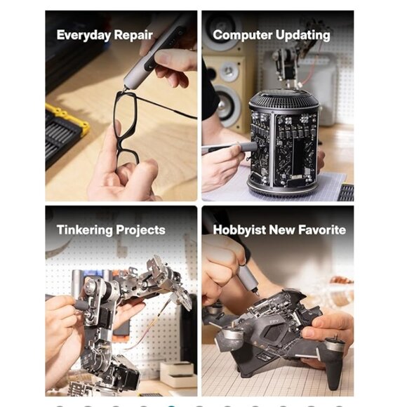 HOTO SNAPBLOQ S-A01 CORDLESS MINI SCREWDRIVER-3.7V RECHARGE-56 BITS/ 3TORQUES - Picture 6 of 11